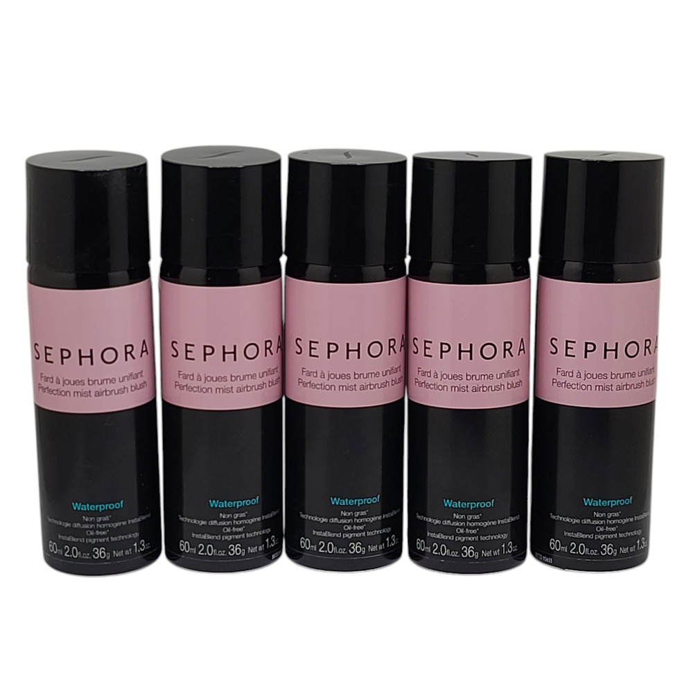 5 Pack Sephora Waterproof Airbrush Blush- Rose W/Out Thorns *See Description*